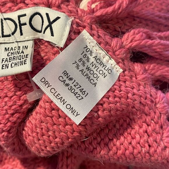 New WILDFOX COUTURE Flirtatious ‘Hold Me Tight’ Chainlink Scarf in Doll Pink - Picture 3 of 10